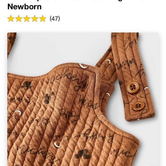 Baby Boys' Mickey Mouse & Friends Top and Bottom Set - Light Brown - Newborn - Picture 3 of 7